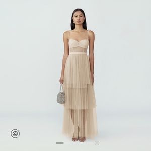 Fame and Partners Corset Dress in Nude size 4 NWT